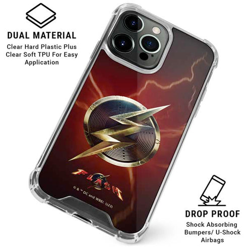 DC Comics The Flash Movie: Logo Poster iPhone 16 Pro Clear Case