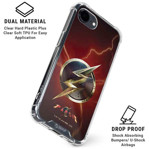DC Comics The Flash Movie: Logo Poster iPhone 16e Clear Case