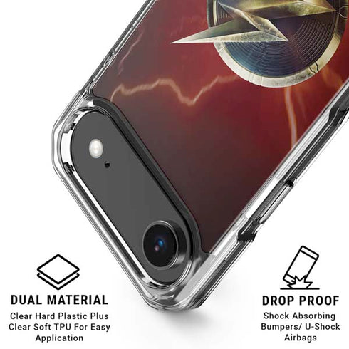 DC Comics The Flash Movie: Logo Poster iPhone 17 Air Clear Case