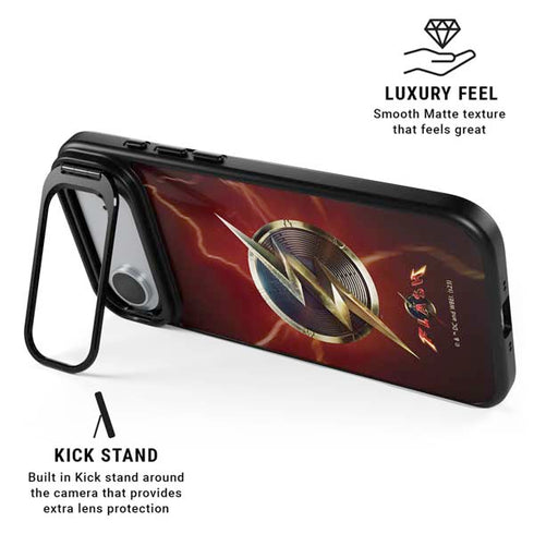 DC Comics The Flash Movie: Logo Poster iPhone 17 Air Kickstand Case