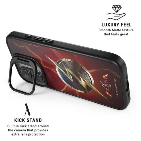 DC Comics The Flash Movie: Logo Poster iPhone 17 Kickstand Case