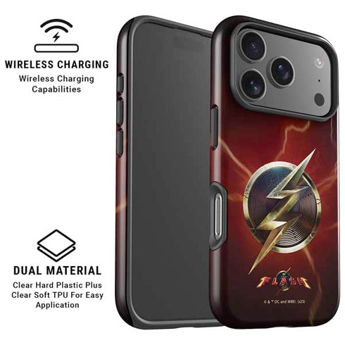 DC Comics The Flash Movie: Logo Poster iPhone 17 Pro Magsafe Impact Case