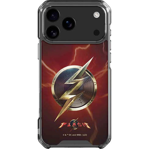DC Comics The Flash Movie: Logo Poster iPhone 17 Pro Max Clear Case