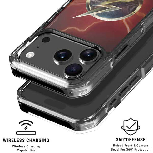 DC Comics The Flash Movie: Logo Poster iPhone 17 Pro Max Clear Case
