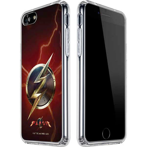 DC Comics The Flash Movie: Logo Poster iPhone SE (2nd & 3rd Gen) Clear Case
