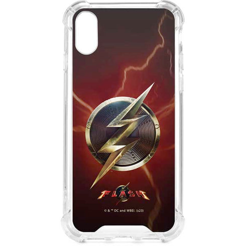 DC Comics The Flash Movie: Logo Poster iPhone XS Clear Case