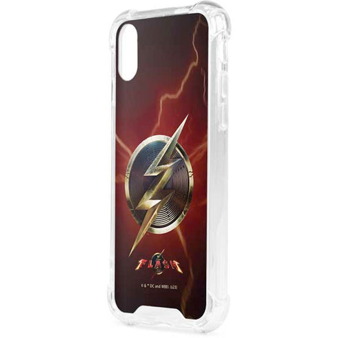 DC Comics The Flash Movie: Logo Poster iPhone XS Clear Case