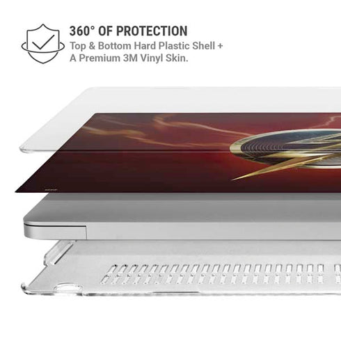 DC Comics The Flash Movie: Logo Poster MacBook Pro 13in (2020) Case plus Skin