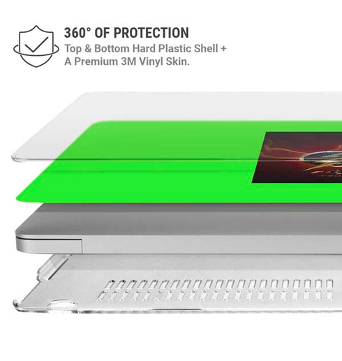 DC Comics The Flash Movie: Logo Poster MacBook Pro 16in (2019-20) Case plus Skin