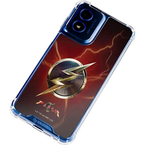 DC Comics The Flash Movie: Logo Poster Moto G Play 4G (2024) Clear Case