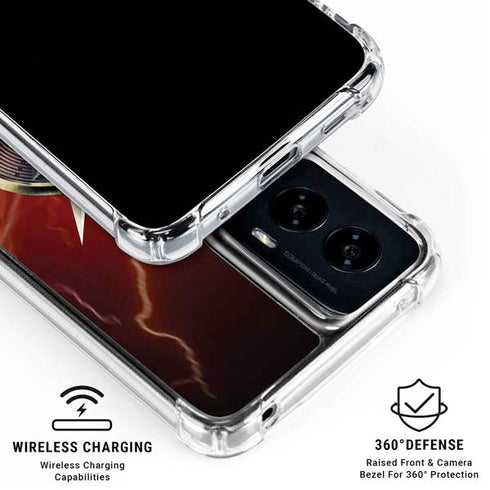 DC Comics The Flash Movie: Logo Poster Moto G Power 5G (2024) Clear Case