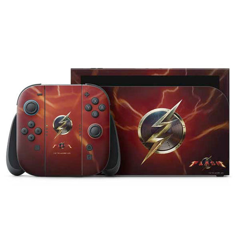 DC Comics The Flash Movie: Logo Poster Nintendo Switch 2 (2025) with Joy-Con Skin