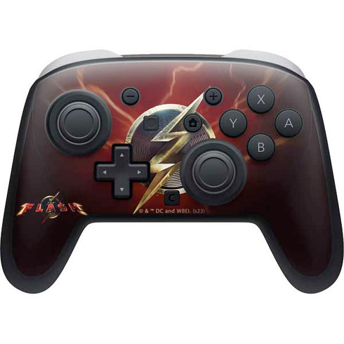 DC Comics The Flash Movie: Logo Poster Nintendo Switch 2 (2025) Pro Controller Skin