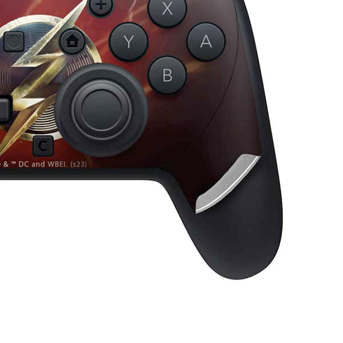 DC Comics The Flash Movie: Logo Poster Nintendo Switch 2 (2025) Pro Controller Skin
