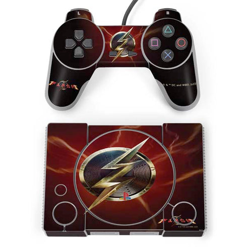 DC Comics The Flash Movie: Logo Poster PlayStation Classic Bundle Skin