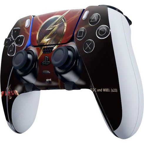 DC Comics The Flash Movie: Logo Poster PS5 DualSense Edge Pro Controller Skin
