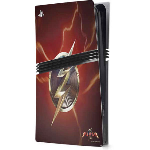 DC Comics The Flash Movie: Logo Poster PS5 Pro Console Skin