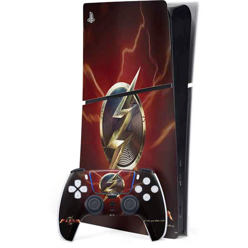 DC Comics The Flash Movie: Logo Poster PlayStation PS5 Skins