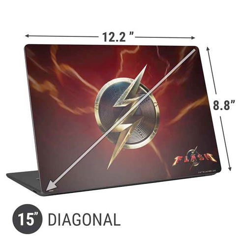DC Comics The Flash Movie: Logo Poster Universal Laptop 15in (12.2 x 8.8in) Skin