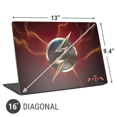 DC Comics The Flash Movie: Logo Poster Universal Laptop 16in (13 x 9.4in) Skin