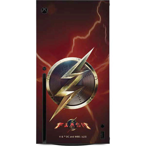 DC Comics The Flash Movie: Logo Poster Xbox Series X Console Skin