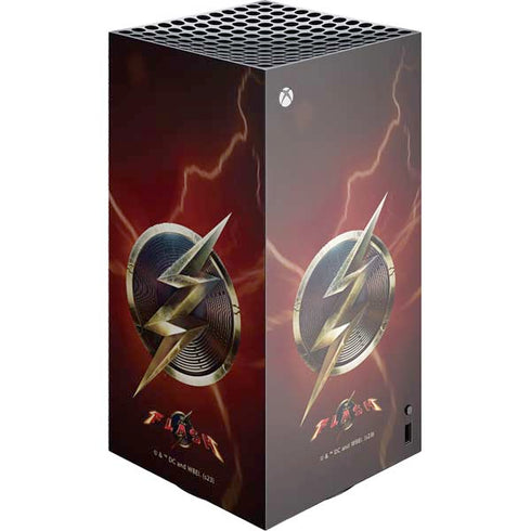 DC Comics The Flash Movie: Logo Poster XBox Series X Digital Edition Console Skin