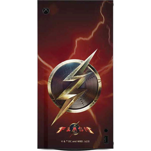 DC Comics The Flash Movie: Logo Poster XBox Series X Digital Edition Console Skin