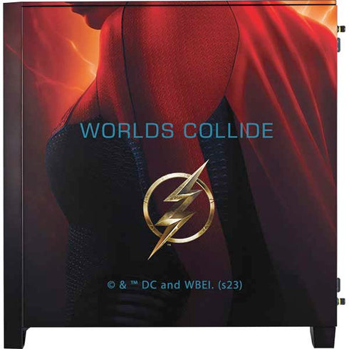 DC Comics The Flash Movie: SuperGirl Poster Corsair 4000D Tempered Glass Mid-Tower ATX Case Skin