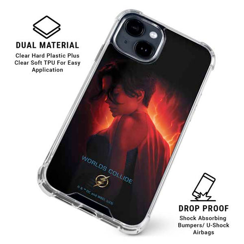 DC Comics The Flash Movie: SuperGirl Poster iPhone 14 Plus Clear Case