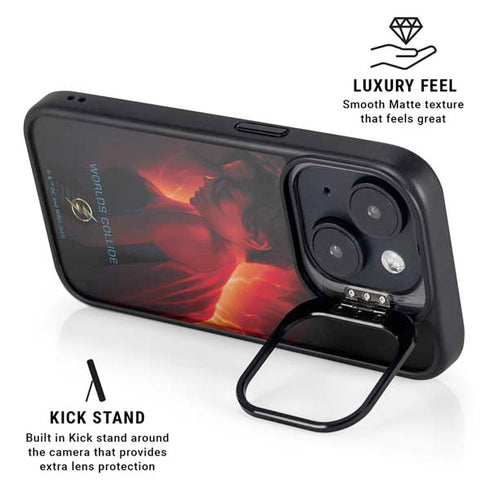 DC Comics The Flash Movie: SuperGirl Poster iPhone 15 Plus Kickstand Case