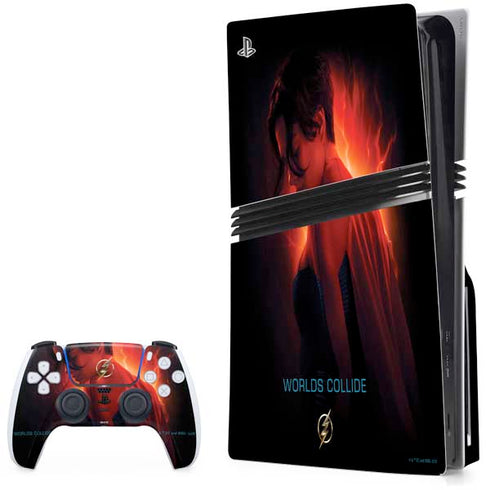 DC Comics The Flash Movie: SuperGirl Poster PS5 Pro Disk Bundle Skin