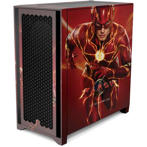 DC Comics The Flash Movie: The Fastest Man Alive Corsair 4000D Tempered Glass Mid-Tower ATX Case Skin