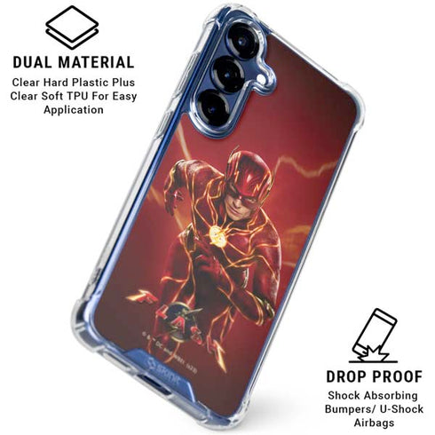 DC Comics The Flash Movie: The Fastest Man Alive Galaxy S25 Plus Clear Case