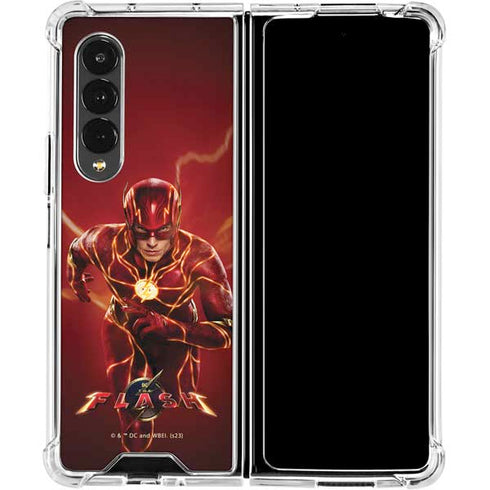 DC Comics The Flash Movie: The Fastest Man Alive Galaxy Z Fold4 5G Clear Case