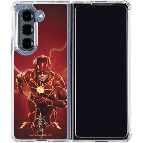 DC Comics The Flash Movie: The Fastest Man Alive Galaxy Z Fold5 5G Clear Case