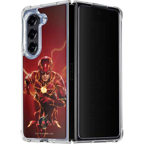 DC Comics The Flash Movie: The Fastest Man Alive Galaxy Z Fold5 5G Clear Case
