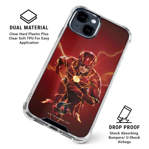 DC Comics The Flash Movie: The Fastest Man Alive iPhone 14 Plus Clear Case