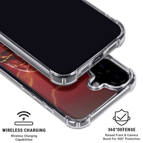 DC Comics The Flash Movie: The Fastest Man Alive iPhone 16 Plus Clear Case
