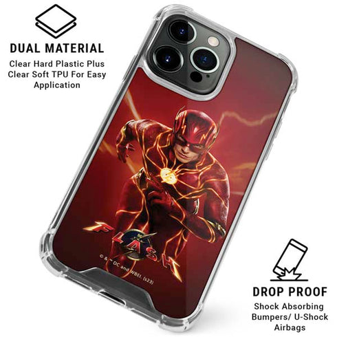DC Comics The Flash Movie: The Fastest Man Alive iPhone 16 Pro Clear Case