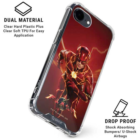DC Comics The Flash Movie: The Fastest Man Alive iPhone 16e Clear Case