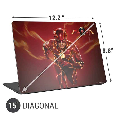 DC Comics The Flash Movie: The Fastest Man Alive Universal Laptop 15in (12.2 x 8.8in) Skin