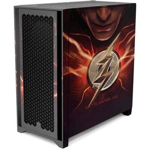 DC Comics The Flash Movie: The Flash Poster Corsair 4000D Tempered Glass Mid-Tower ATX Case Skin