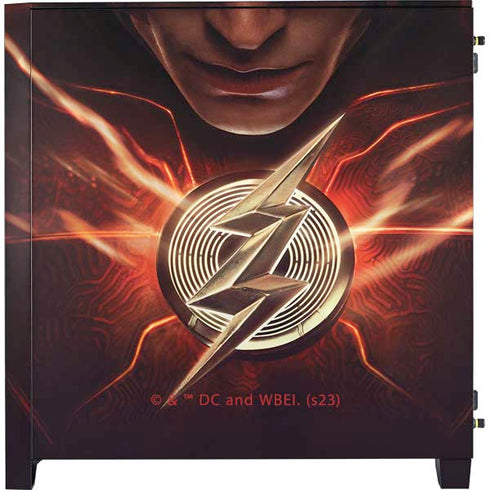 DC Comics The Flash Movie: The Flash Poster Corsair 4000D Tempered Glass Mid-Tower ATX Case Skin