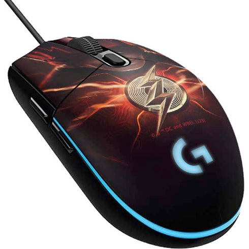 DC Comics The Flash Movie: The Flash Poster G203 Prodigy RGB Wired Gaming Mouse Skin