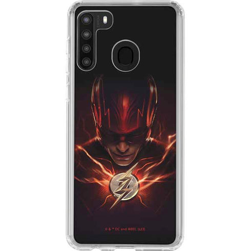 DC Comics The Flash Movie: The Flash Poster Galaxy A21 Clear Case