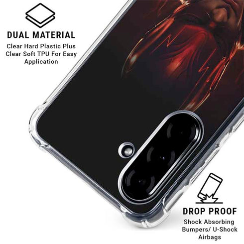 DC Comics The Flash Movie: The Flash Poster Galaxy A36 5G Clear Case