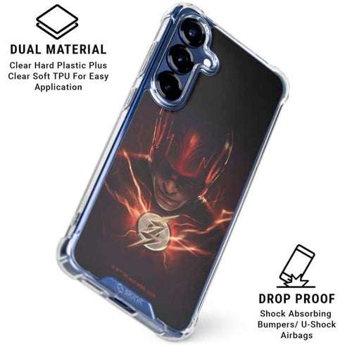 DC Comics The Flash Movie: The Flash Poster Galaxy S25 FE Clear Case