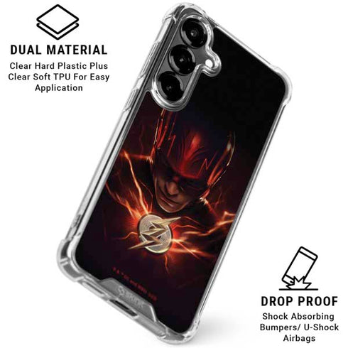 DC Comics The Flash Movie: The Flash Poster Galaxy S26 Clear Case