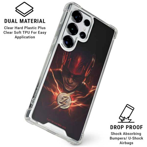 DC Comics The Flash Movie: The Flash Poster Galaxy S26 Ultra Clear Case