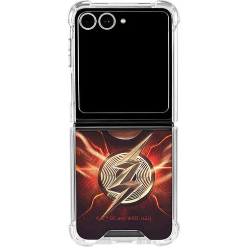 DC Comics The Flash Movie: The Flash Poster Galaxy Z Flip7 Clear Case